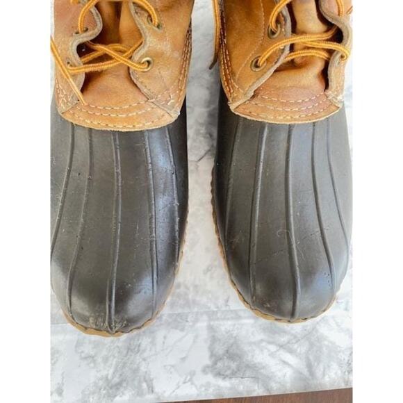 L.L. Bean Maine Hunting Shoes Boots Sz 13M Sherpa Liners Archival Vintage 1960s main image 13
